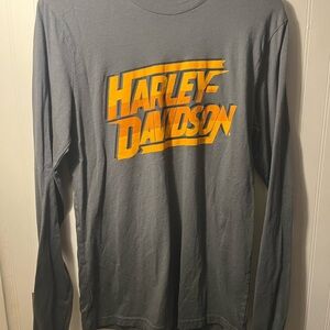 Harley-Davidson Charcoal and Orange Long Sleeve Tee